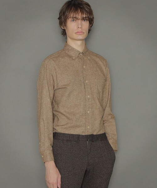 MACKINTOSH LONDON（マッキントッシュ ロンドン）の「綿カポックネルシャツ（シャツ/ブラウス・メンズ・オフホワイト/チャコールグレー/ネイビー/ベージュ系その他3・M/LL/L）」の3枚目の写真