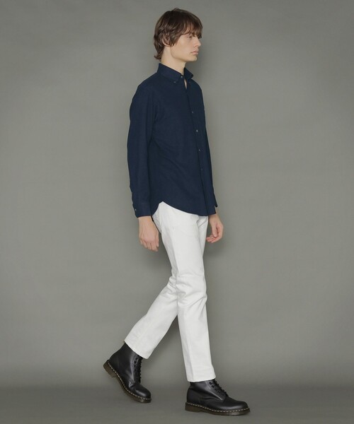 MACKINTOSH LONDON（マッキントッシュ ロンドン）の「綿カポックネルシャツ（シャツ/ブラウス・メンズ・オフホワイト/チャコールグレー/ネイビー/ベージュ系その他3・M/LL/L）」の9枚目の写真