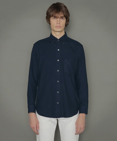 MACKINTOSH LONDON（マッキントッシュ ロンドン）の「綿カポックネルシャツ（シャツ/ブラウス・メンズ・オフホワイト/チャコールグレー/ネイビー/ベージュ系その他3・M/LL/L）」の5枚目の写真