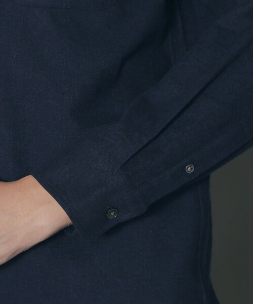 MACKINTOSH LONDON（マッキントッシュ ロンドン）の「綿カポックネルシャツ（シャツ/ブラウス・メンズ・オフホワイト/チャコールグレー/ネイビー/ベージュ系その他3・M/LL/L）」の14枚目の写真