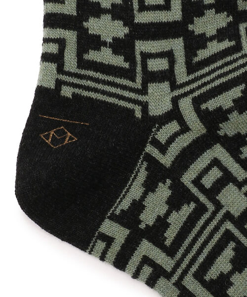 MARCOMONDE(マルコモンド)の「MARCOMONDE(マルコモンド)柄SOX メンズ(ソックス/靴下・メンズ・ベージュ/ブラウン/グリーン・3)」の5枚目の写真