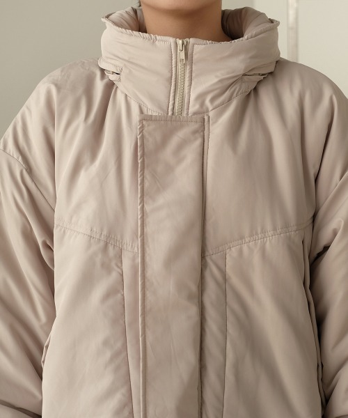 Bab(バブ)の「【WEB限定】ビッグシルエットビッグポケット中綿コート(その他アウター・レディース・グレー系その他/ベージュ/ブラック・38)」の18枚目の写真