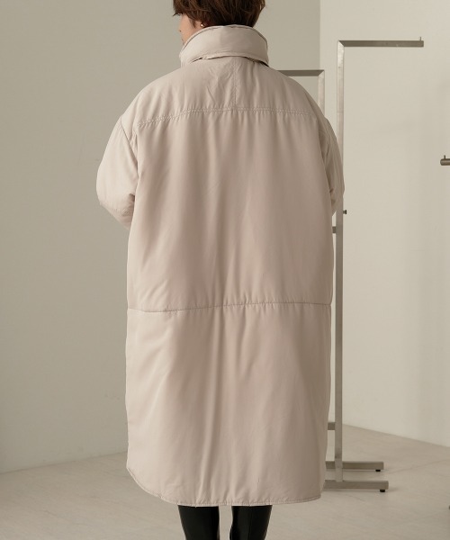 Bab(バブ)の「【WEB限定】ビッグシルエットビッグポケット中綿コート(その他アウター・レディース・グレー系その他/ベージュ/ブラック・38)」の15枚目の写真