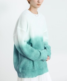 2021 AW クルーネックグラデーションデザインニット