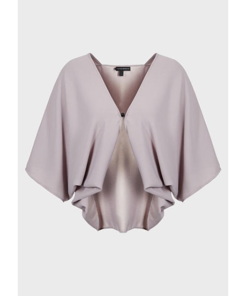 EMPORIO ARMANI（エンポリオアルマーニ）の「【エンポリオ アルマーニ】EMPORIO ARMANI ワンカラー ボレロ（ストール/ショール・レディース・グレー・FREE）」の4枚目の写真