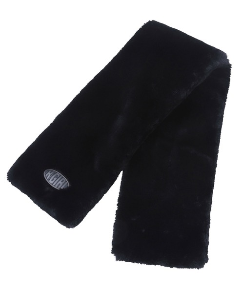 X-girl(エックスガール)の「ECO FUR SCARF(マフラー・レディース・ブラック/ベージュ・ONE SIZE)」の6枚目の写真