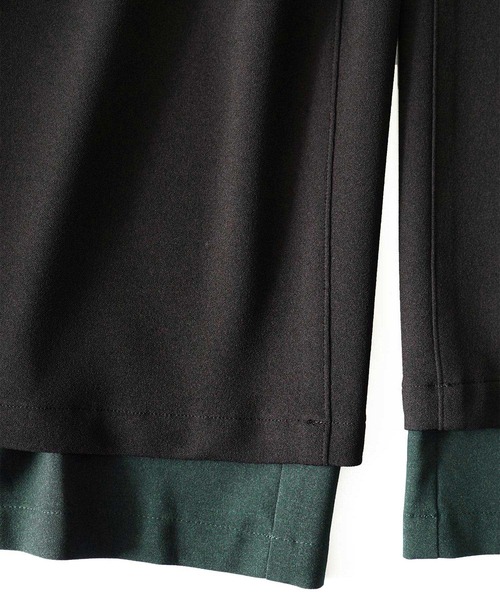 SHAREEF（シャリーフ）の「GEORGETTE WIDE FLARE PANTS（その他パンツ・メンズ・ブラック/グリーン/チャコール・1/2/3）」の9枚目の写真