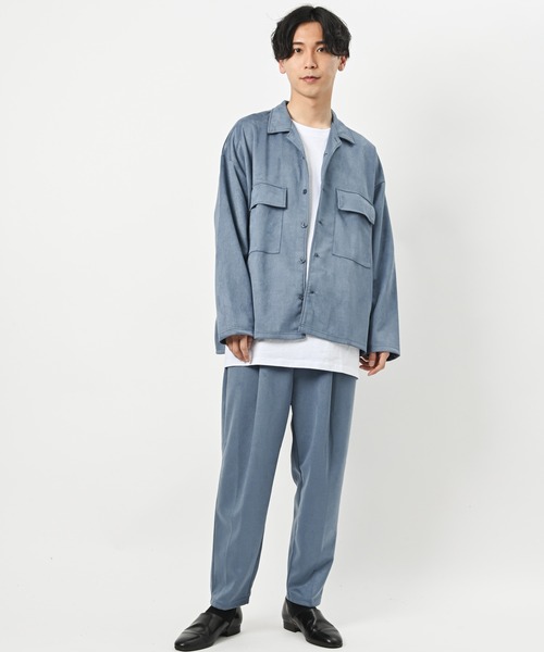 Bling Leads（ブリングリーズ）の「/フェイクスエード/ワイドテーパードパンツ（その他パンツ・メンズ・ブラック/ブラウン/グレー/ブルー/スミクロ・MEDIUM/LARGE）」の11枚目の写真