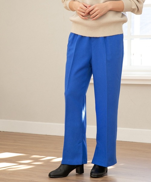 niko and...(ニコアンド)の「ウールライクイージーパンツ(その他パンツ・レディース・ダークブラウン/ベージュ/ブルー/グリーン・MEDIUM/LARGE)」の4枚目の写真