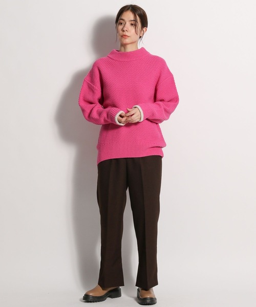 niko and...(ニコアンド)の「ウールライクイージーパンツ(その他パンツ・レディース・ダークブラウン/ベージュ/ブルー/グリーン・MEDIUM/LARGE)」の5枚目の写真