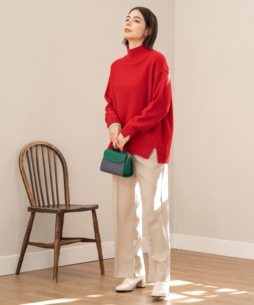 niko and...(ニコアンド)の「ウールライクイージーパンツ(その他パンツ・レディース・ダークブラウン/ベージュ/ブルー/グリーン・MEDIUM/LARGE)」の22枚目の写真