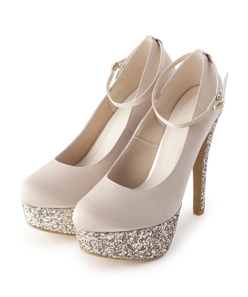 ESPERANZA(エスペランサ)の「◆14cmヒール2WAYグリッター厚底パンプス(パンプス・レディース・ブラック系8/グリーン系その他6/ベージュ系8・S/M/L/LL)」の6枚目の写真