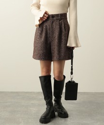 Heather | ツイードタックショートパンツ　260103(その他パンツ)