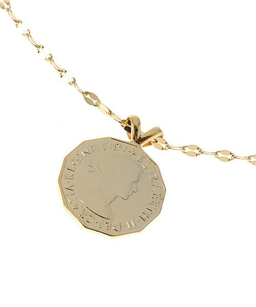 SLOBE IENA（スローブイエナ）の「SLOBE IENA コインモチーフネックレス◆（ネックレス・レディース・ゴールド・FREE）」の7枚目の写真