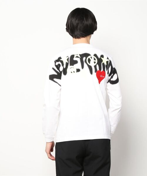 STUD MUFFIN（スタッドマフィン）の「STUD MUFFIN/スタッドマフィン/NEVER MIND LA LS Tシャツ（Tシャツ/カットソー・メンズ・ブラック/ホワイト・2/3/4）」の5枚目の写真