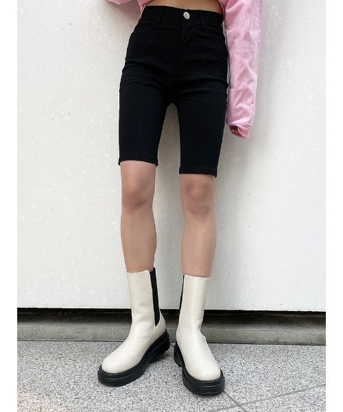 ENVYM(アンビー)の「バイカーSPT(その他パンツ・レディース・ブラック/グレー・S/M)」の4枚目の写真