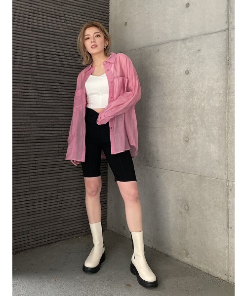 ENVYM(アンビー)の「バイカーSPT(その他パンツ・レディース・ブラック/グレー・S/M)」の9枚目の写真