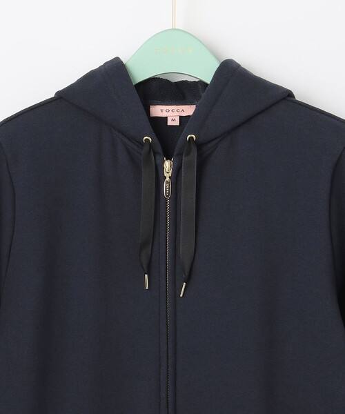 TOCCA(トッカ)の「【洗える!】SPROUT ロングフーディー(パーカー・レディース・ネイビー系・X-SMALL/MEDIUM)」の5枚目の写真