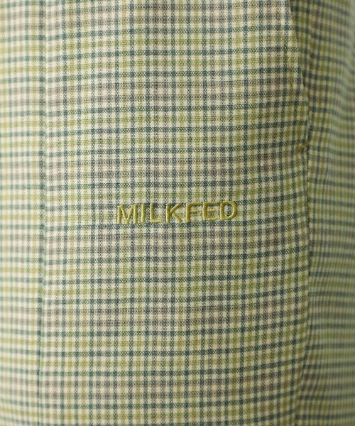 MILKFED.（ミルクフェド）の「PLAID CENTER SLIT PANTS（その他パンツ・レディース・オレンジ/ライトグリーン・ONE SIZE）」の7枚目の写真
