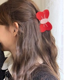 Fun & Daily（ファンアンドデイリー）の「F&D : リボンヘアクリップ（バレッタ/ヘアクリップ・キッズ）」