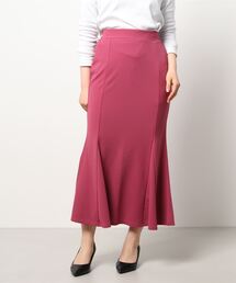 NICOLE white | カットジョーゼット マーメードスカート ロング丈(スカート)