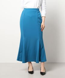 NICOLE white | カットジョーゼット マーメードスカート ロング丈(スカート)