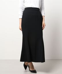 NICOLE white | カットジョーゼット マーメードスカート ロング丈(スカート)