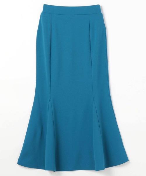 NICOLE white（ニコルホワイト）の「カットジョーゼット マーメードスカート ロング丈（スカート・レディース・ブラック/ピンク/ブルー/グリーン・FREE）」の10枚目の写真