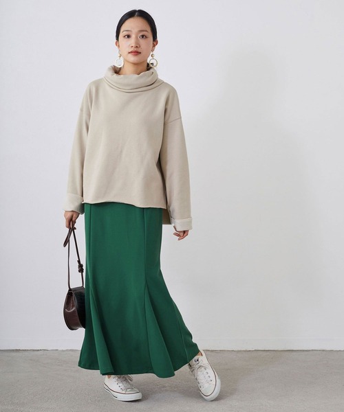 NICOLE white（ニコルホワイト）の「カットジョーゼット マーメードスカート ロング丈（スカート・レディース・ブラック/ピンク/ブルー/グリーン・FREE）」の20枚目の写真