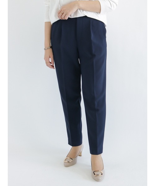 Te chichi（テチチ）の「ダブルクロスイージーテーパードパンツ（その他パンツ・レディース・グレー/ネイビー/ピンク/ブルー・ﾌﾘ-）」の2枚目の写真