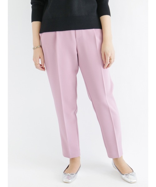 Te chichi（テチチ）の「ダブルクロスイージーテーパードパンツ（その他パンツ・レディース・グレー/ネイビー/ピンク/ブルー・ﾌﾘ-）」の4枚目の写真