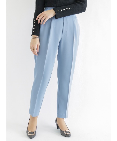 Te chichi（テチチ）の「ダブルクロスイージーテーパードパンツ（その他パンツ・レディース・グレー/ネイビー/ピンク/ブルー・ﾌﾘ-）」の3枚目の写真