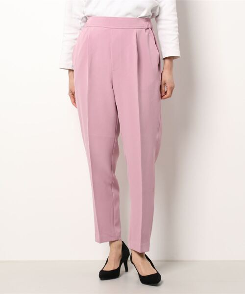 Te chichi（テチチ）の「ダブルクロスイージーテーパードパンツ（その他パンツ・レディース・グレー/ネイビー/ピンク/ブルー・ﾌﾘ-）」の9枚目の写真