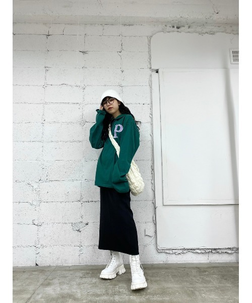 WC(ダブル シー)の「イニシャル刺繍ポロシャツ(Tシャツ/カットソー・レディース・ホワイト/ブラック/グリーン/ピンク・FREE)」の11枚目の写真
