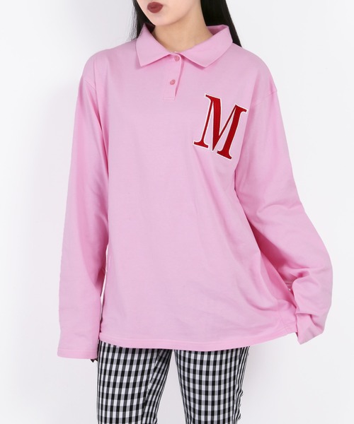 WC(ダブル シー)の「イニシャル刺繍ポロシャツ(Tシャツ/カットソー・レディース・ホワイト/ブラック/グリーン/ピンク・FREE)」の17枚目の写真