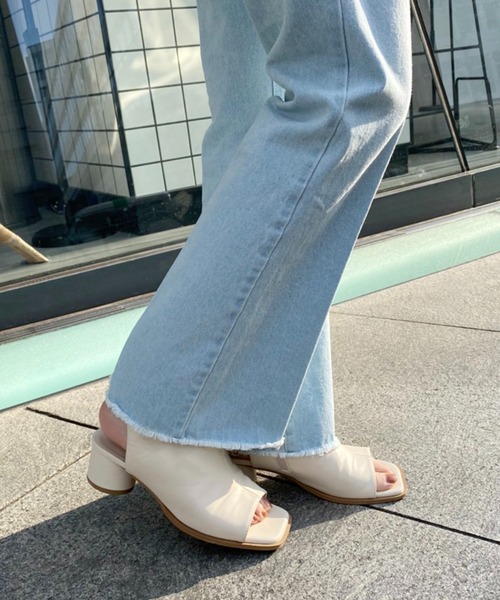 one after another NICE CLAUP(ワンアフターアナザーナイスクラップ)の「ブーツサンダル(ブーツ・レディース・アイボリー/ブラック・S/M/L)」の12枚目の写真