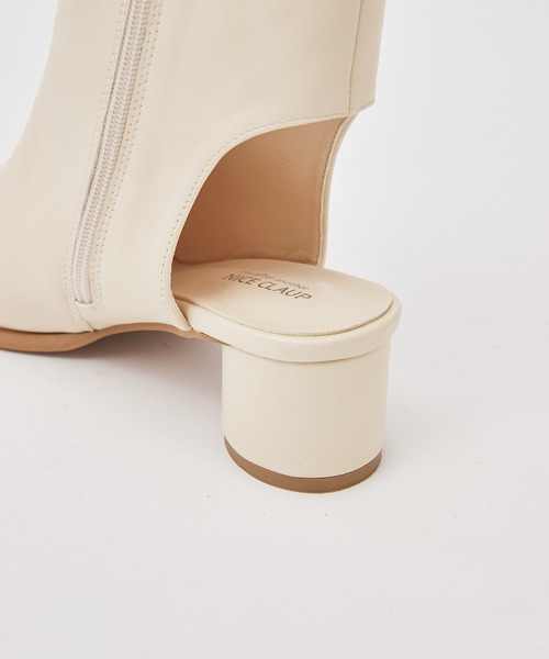 one after another NICE CLAUP(ワンアフターアナザーナイスクラップ)の「ブーツサンダル(ブーツ・レディース・アイボリー/ブラック・S/M/L)」の10枚目の写真