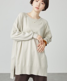 AMERICAN HOLIC | ラグランサイドスリットニットチュニック(ニット/セーター)