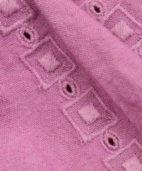 チチカカ（チチカカ）の「コットンレース ストライププルオーバー（シャツ/ブラウス・レディース・パープル/ブラウン/イエロー・FREE）」の21枚目の写真