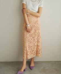 EMMEL REFINES | ＜EMMEL REFINES（エメル リファインズ）＞EM ケミカルレース セミフレア スカート(スカート)