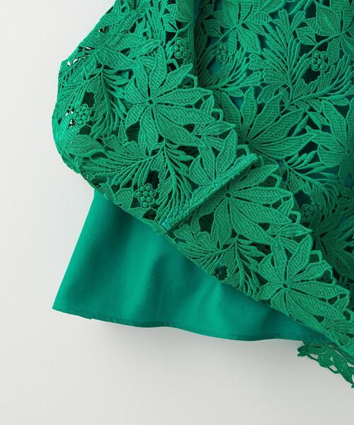 EMMEL REFINES(エメルリファインズ)の「<EMMEL REFINES(エメル リファインズ)>EM ケミカルレース セミフレア スカート(スカート・レディース・ケリー/ナチュラル/シャーベット・S/XS/M)」の10枚目の写真