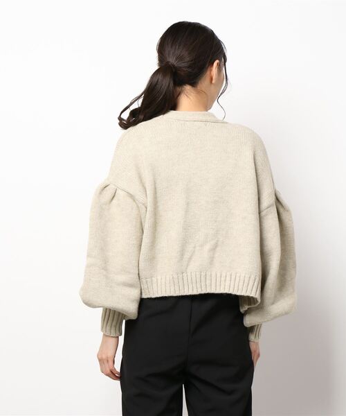 lissi Boutique（リージーブティック）の「【lissi Boutique】ビジューリボンニットキャミソール付きカーディガン（ニット/セーター・レディース・ブルー/ベージュ・FREE）」の10枚目の写真