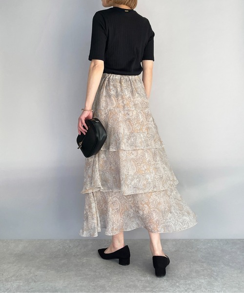 PICCIN（ピッチン）の「【日本製】太リブTシャツ（Tシャツ/カットソー・レディース・ブラック/オフホワイト・M）」の10枚目の写真