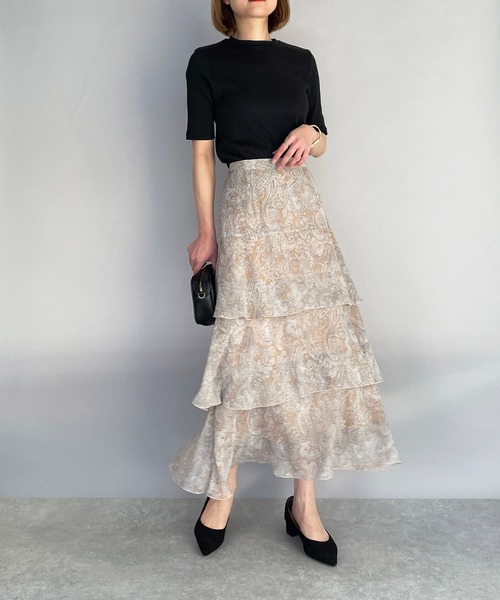 PICCIN（ピッチン）の「【日本製】太リブTシャツ（Tシャツ/カットソー・レディース・ブラック/オフホワイト・M）」の12枚目の写真