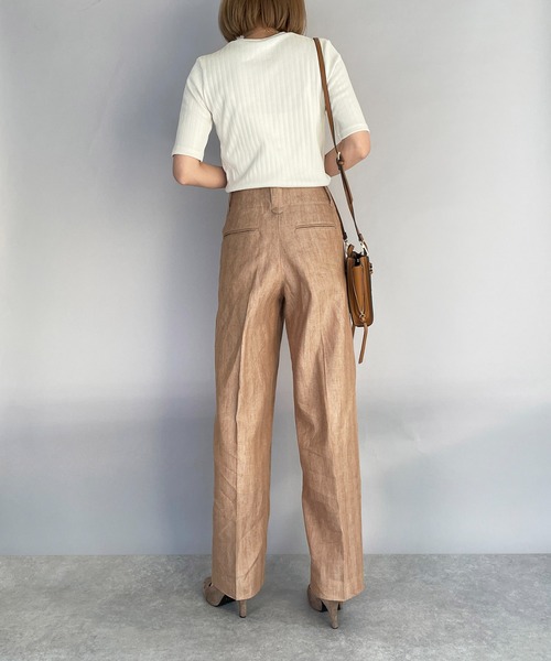 PICCIN（ピッチン）の「【日本製】太リブTシャツ（Tシャツ/カットソー・レディース・ブラック/オフホワイト・M）」の18枚目の写真