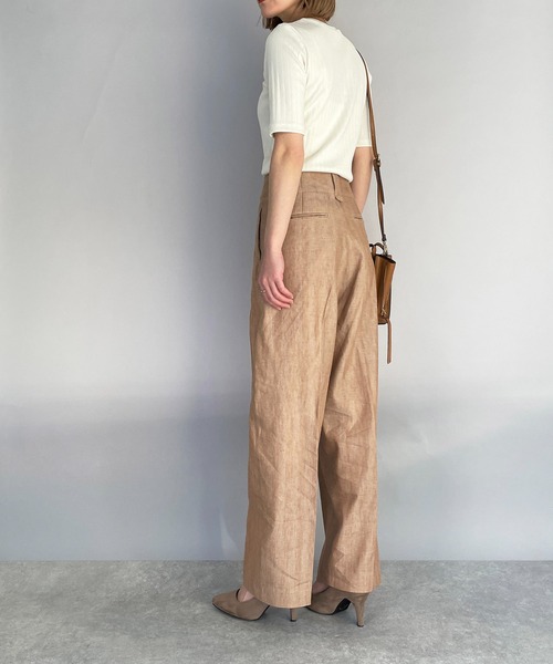 PICCIN（ピッチン）の「【日本製】太リブTシャツ（Tシャツ/カットソー・レディース・ブラック/オフホワイト・M）」の19枚目の写真