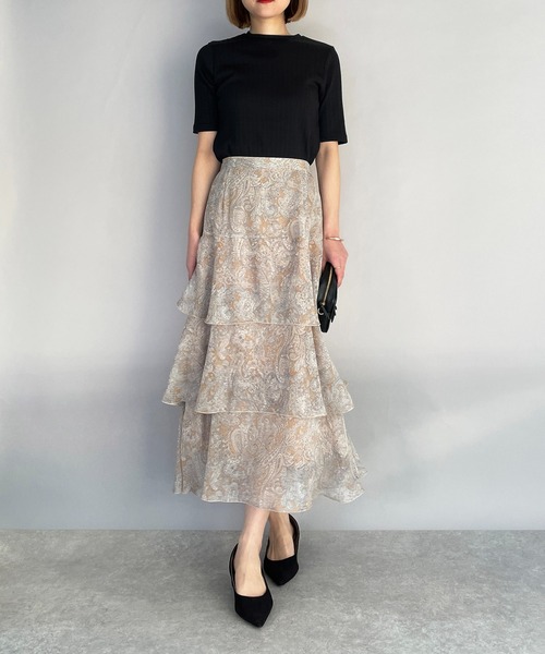 PICCIN（ピッチン）の「【日本製】太リブTシャツ（Tシャツ/カットソー・レディース・ブラック/オフホワイト・M）」の9枚目の写真