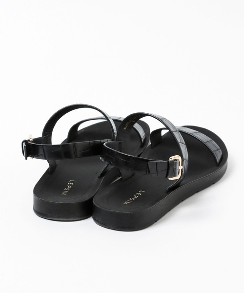 LEPSIM（レプシィム）の「【ゼロかる】2ベルトサンダル　264171（サンダル・レディース・ゴールド系その他/ブラック/パープル系その他・MEDIUM/LARGE/SMALL）」の11枚目の写真