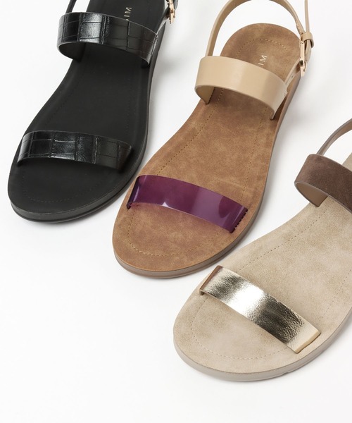 LEPSIM（レプシィム）の「【ゼロかる】2ベルトサンダル　264171（サンダル・レディース・ゴールド系その他/ブラック/パープル系その他・MEDIUM/LARGE/SMALL）」の19枚目の写真