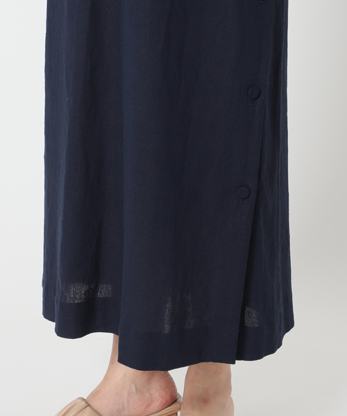 【美品】シンプリシテェ　ワンピース ティアードロップワンピース サイドスリッド サイドスリットTシャツワンピース ワンピース サイドスリット
